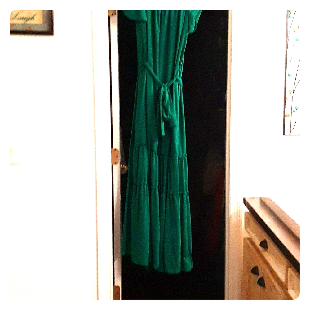 Off the shoulder maxi dress